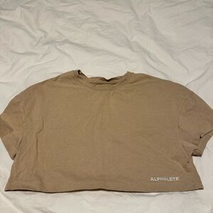 Alphalete Women's Beige Crop Top